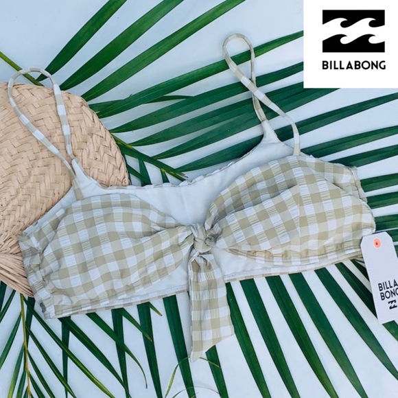 Billabong Other - Billabong🌴 Bow Checkered Bikini Swim Top